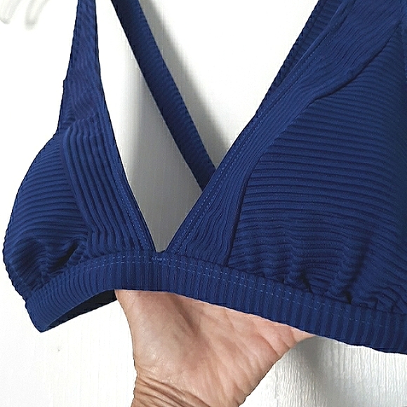 La Blanca Swim La Blanca Blue Triangle Bra Bikini Top Sinsation